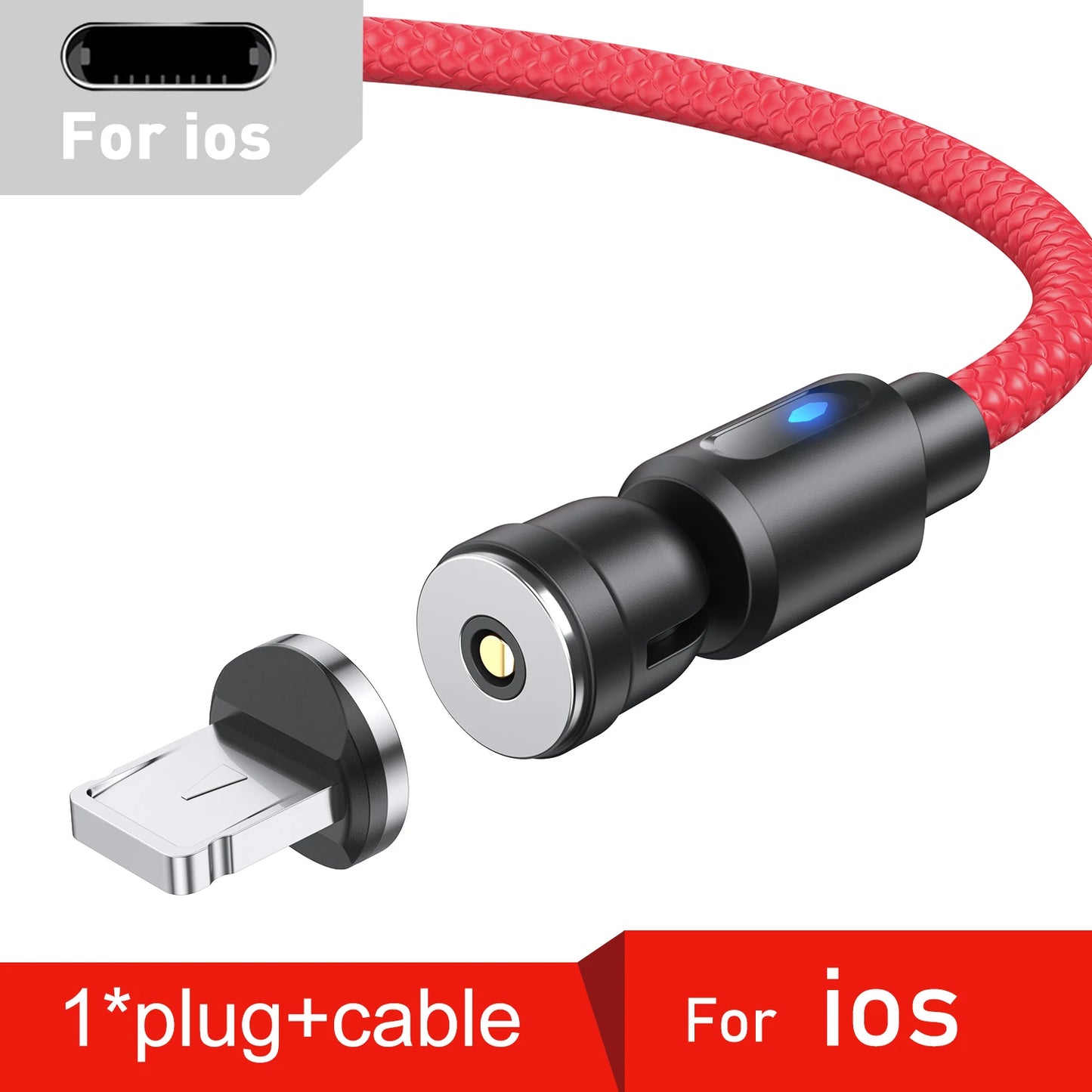 540° Magnetic Fast-Charge Cable