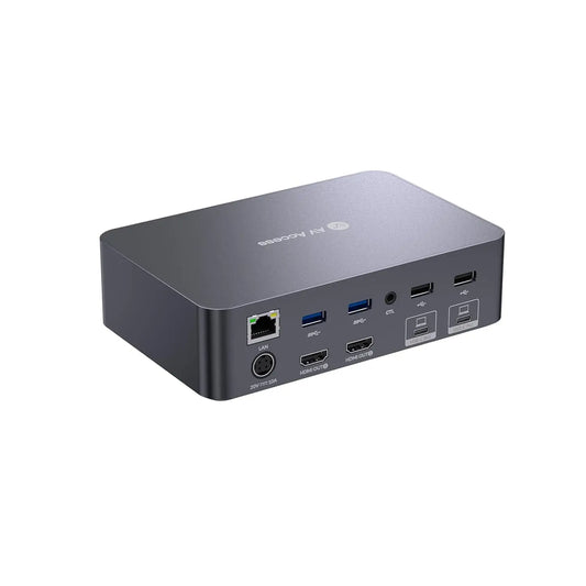 Dual 4K USB-C KVM Dock for 2 Laptops (iDock-C20)