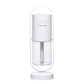 White USB Mini Humidifier with minimalist design and clear water tank, suitable for modern home or office decor.