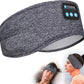 Grey Bluetooth Sleep Headphones Headband with soft fabric and built-in controls, perfect for sleep, jogging, or meditation.