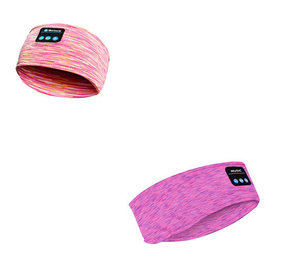 Bluetooth Sleep Headphones Headbands in pink and purple-pink. Best sleep headphone band for music and relaxation during rest.