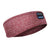 Red Bluetooth Sleep Headphones Headband with control panel. Best sleep headphone band for wireless audio and sleep enhancement.