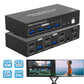 Dual Monitor 4K KVM Switch (2 PCs, One Keyboard & Mouse)