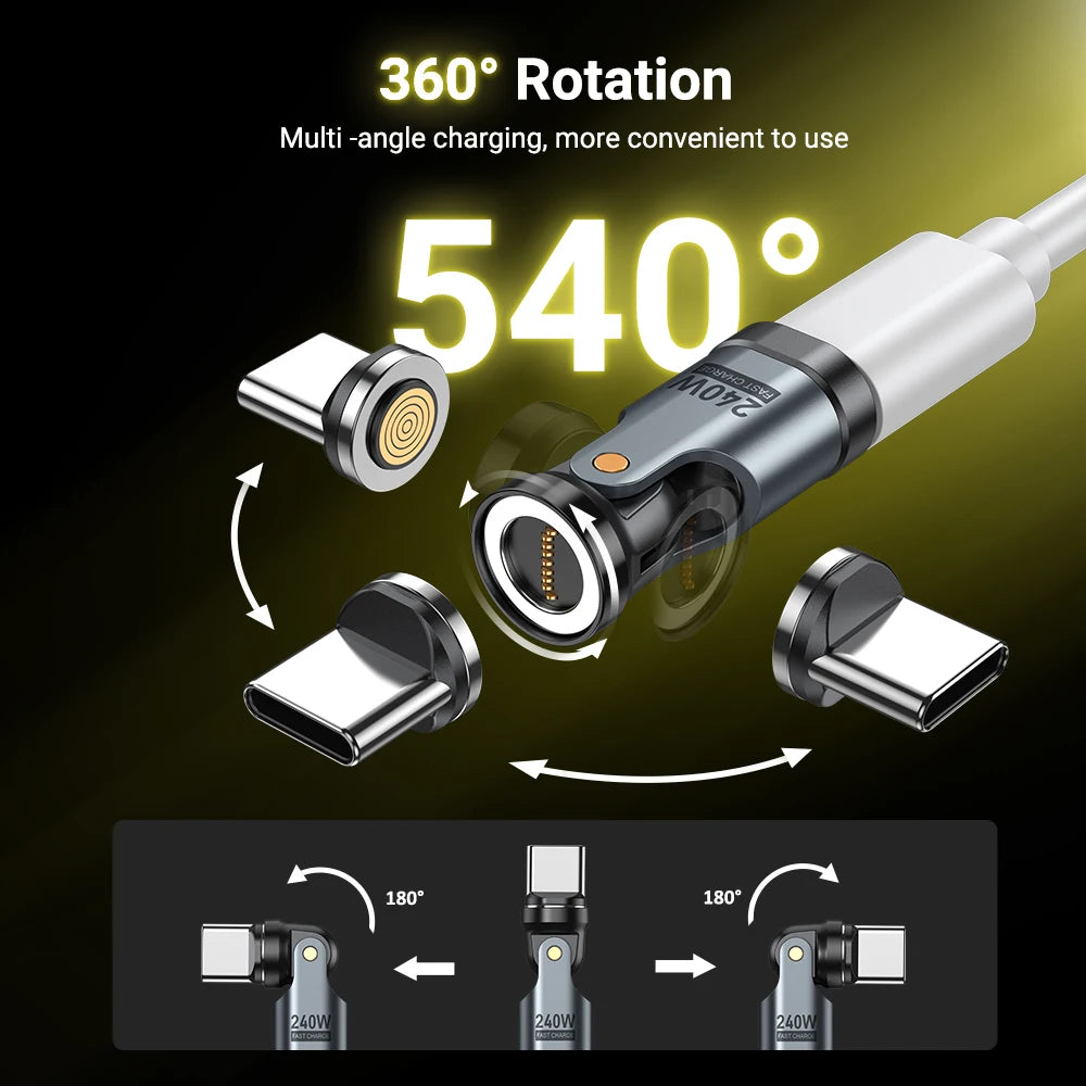 Magnetic USB-C OTG Fast Charging Adapter (240W PD)