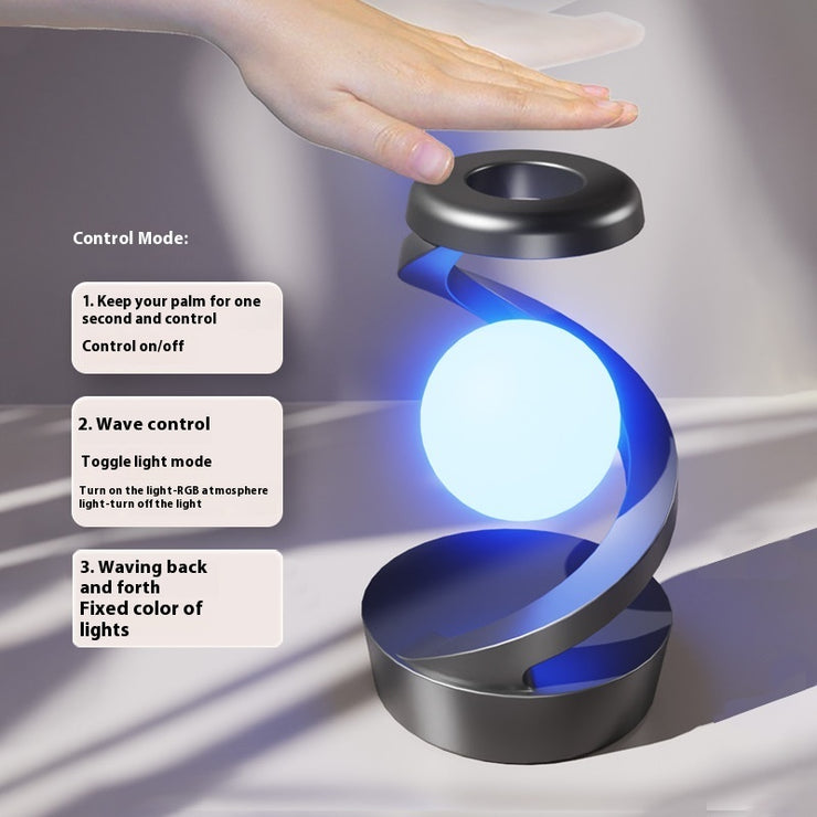Rotating Moon Wireless Charging Lamp